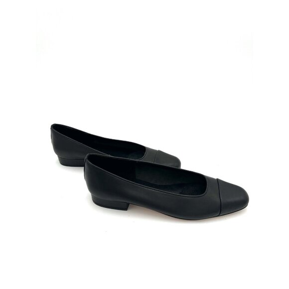 VANELi "Frankie" Black Soft Leather Flats 9.5 Narrow Classic Tailored - Picture 9 of 16